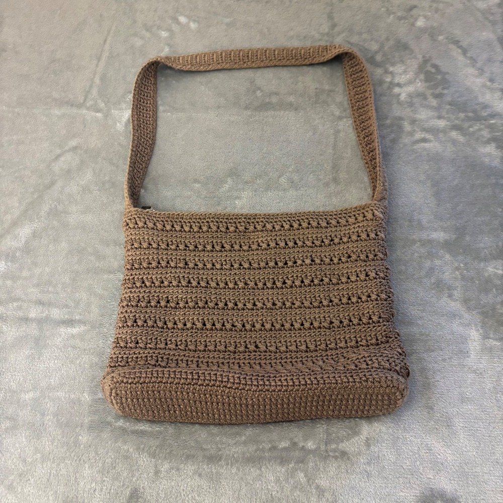 The Sak Crochet Shoulder Bag Womens Medium Brown Good